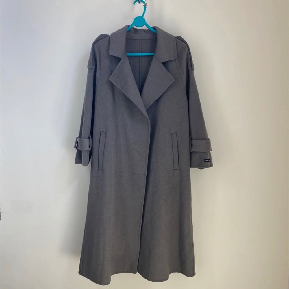 Wool wrap coat